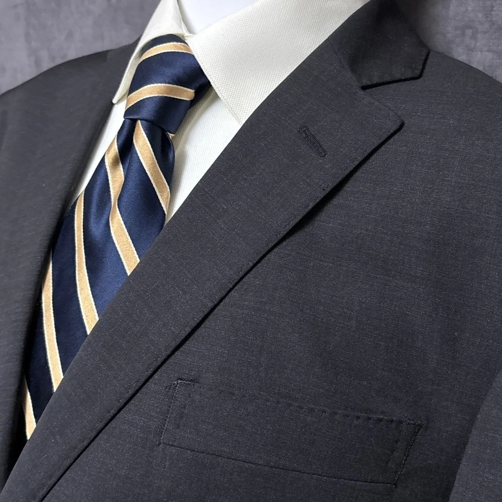 Brooks Brothers Sport‎ Coat 46R Gray Explorer Regent Blazer Classic Business